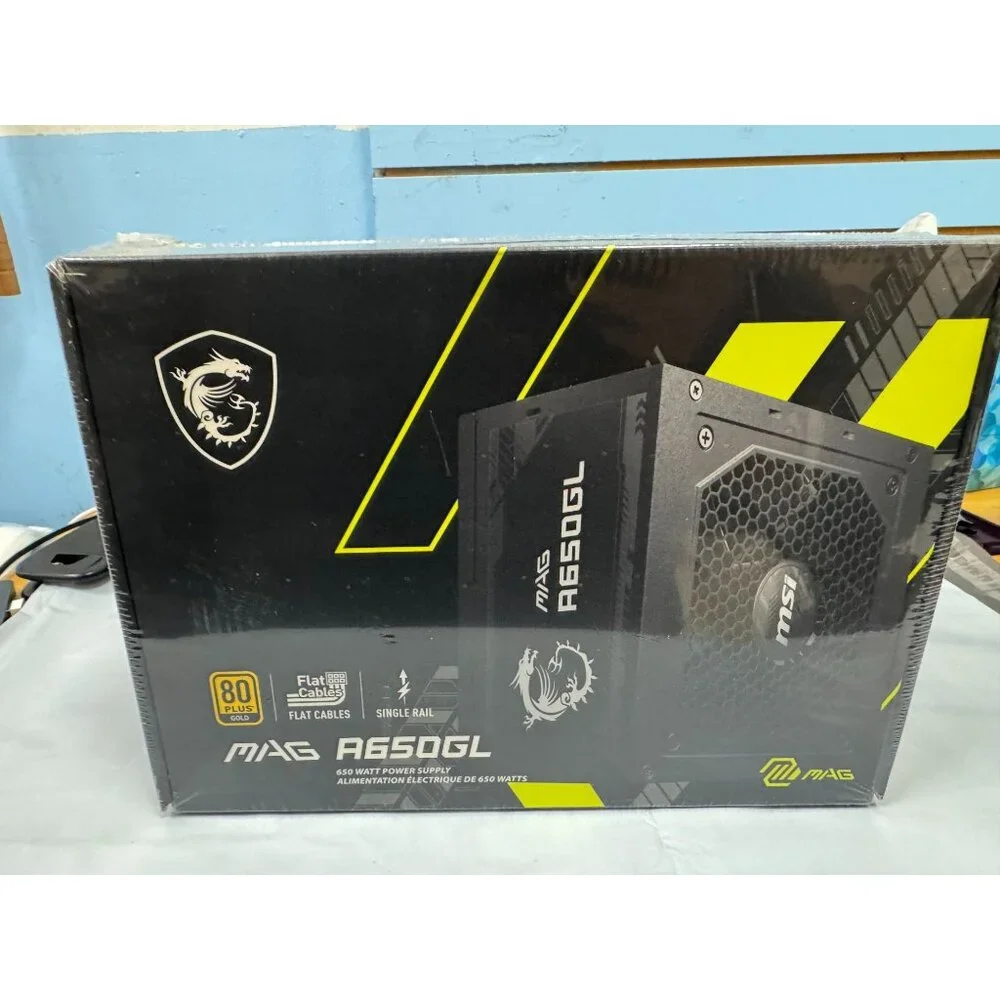 MSI MAG A650GL 650W 80 Plus Gold Certified Fully Modular Power Supply With Flat